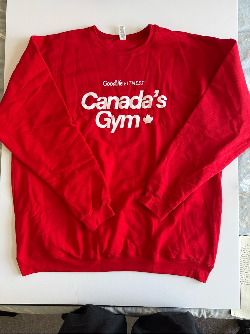 Men's Red Canada’s Gym Crewneck Sweater